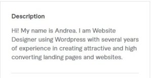 how to write description on Fiverr