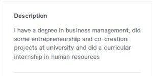 how to write description on Fiverr
