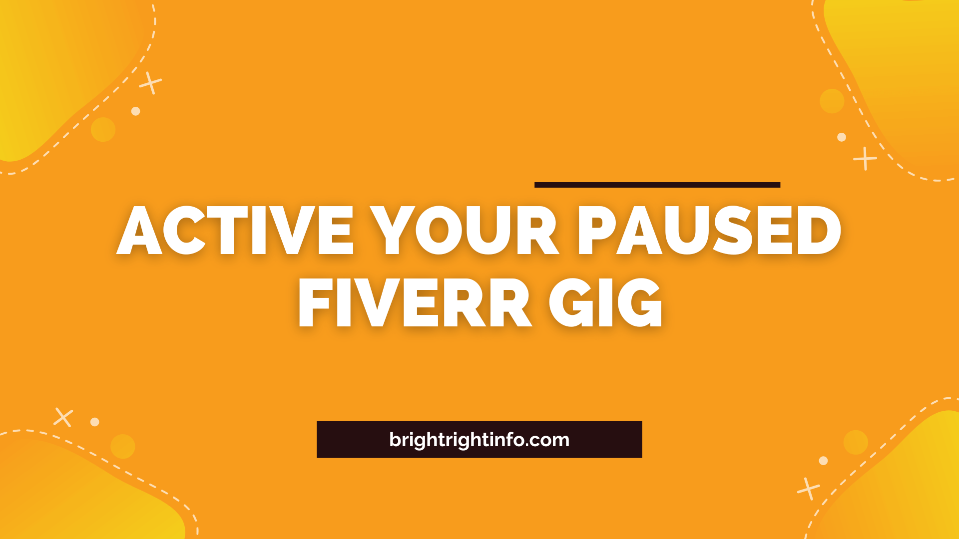 How to active pause gig on Fiverr?