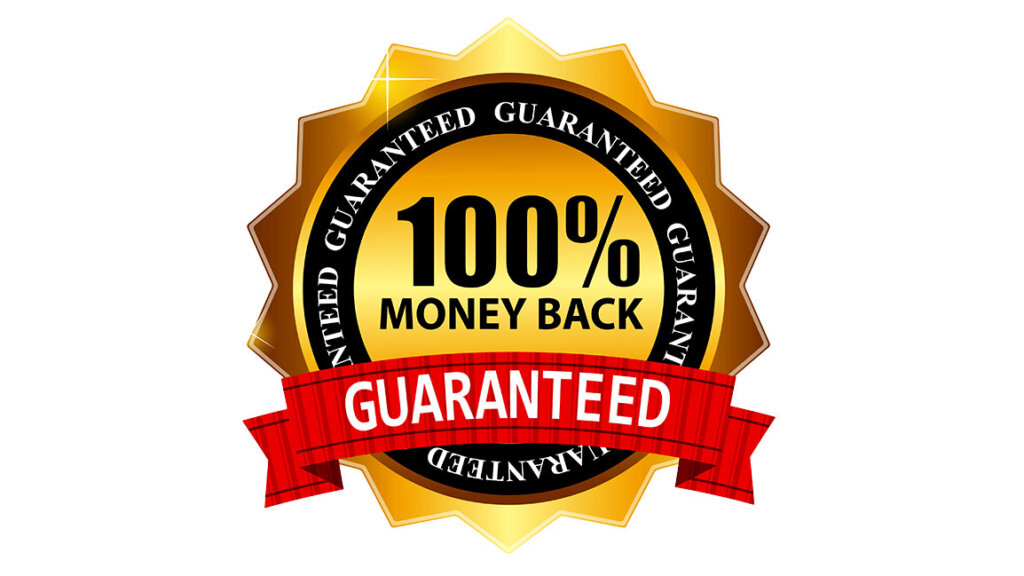 money back guarantee